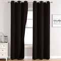 ChrisDowa 100% Blackout Curtains for Bedroom 84 Inches Long 2 Panels Set