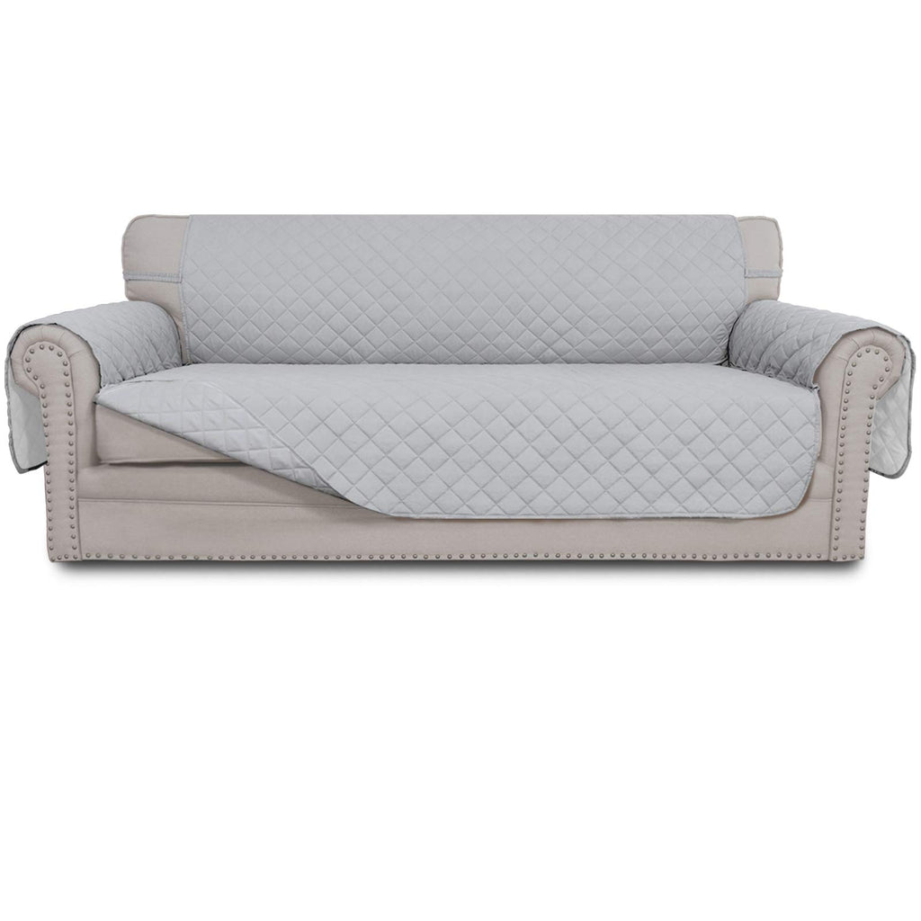 Easy-Going Reversible Couch Cover, 3 Cushion Sofa, Light Gray/Light Gray