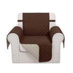 Luxshare Home Reversible Recliner Chair Covers, 23" Chair, Brown/Beige