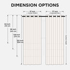 Joydeco Curtains 84 Inches Long 2 Panels Set, Thermal Insulated Long Curtains& Drapes 2 Burg, Room Darkening Drapes for Bedroom Living Room Window (Pure White, W52 x L84 Inch)