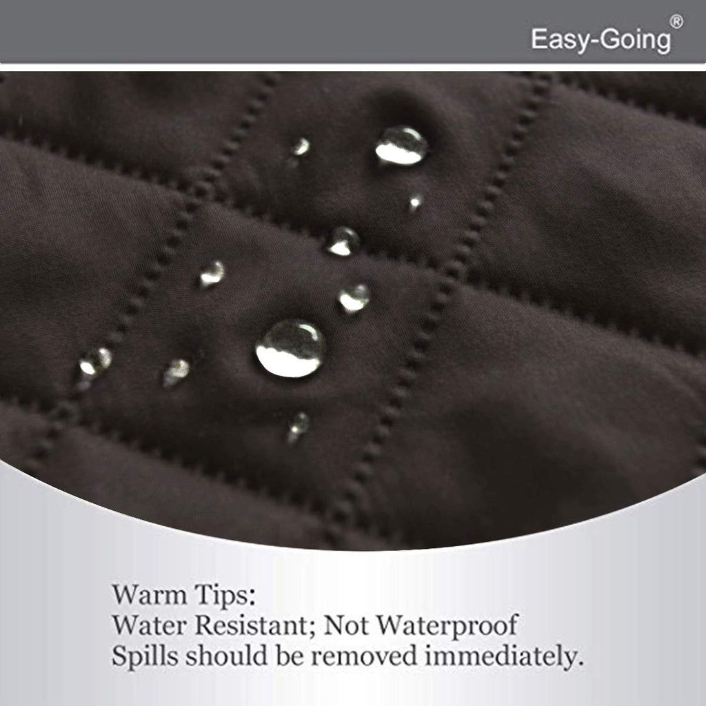 Easy-Going Reversible Oversized Couch Cover for 3 Cushion Couch Sofa Cover for Dogs Water Resistant Furniture Protector Cover with Foam Sticks for Pet (Oversized Sofa, Chocolate/Chocolate)