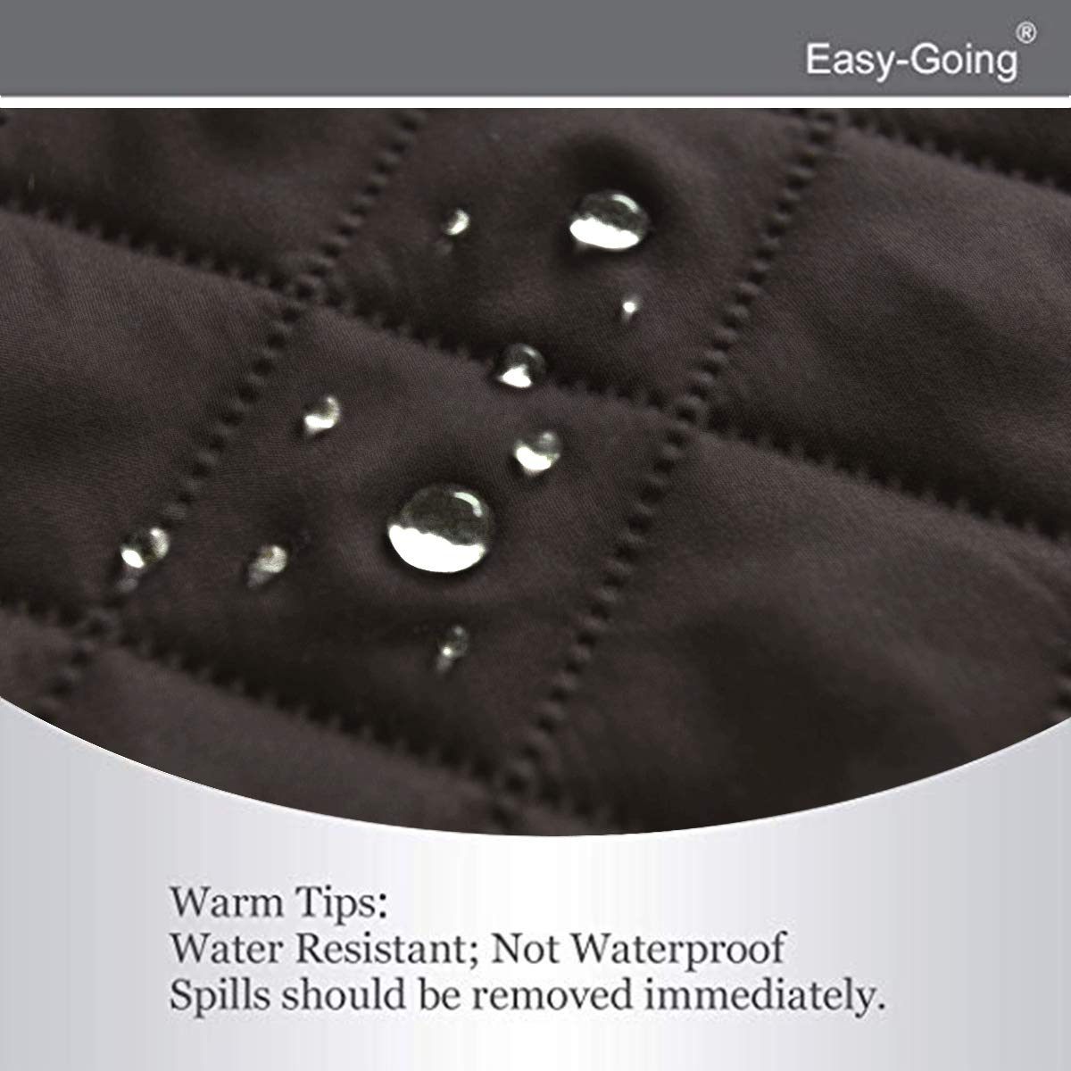 Easy-Going Reversible Oversized Couch Cover for 3 Cushion Couch Sofa Cover for Dogs Water Resistant Furniture Protector Cover with Foam Sticks for Pet (Oversized Sofa, Chocolate/Chocolate)