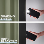 SimpleHome 100% Blackout Curtains for Bedroom,Thermal Insulated Light Sage Grommet Window Drapes Room Darkening Curtains for Living Room with Black Back,52 x 84 Inch,2 Panels