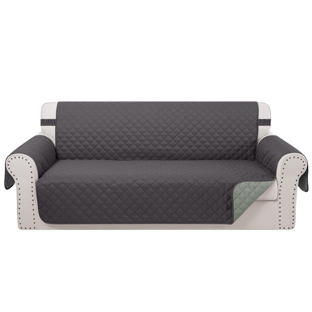Luxshare Home Reversible Oversized Sofa Covers, XL Sofa, Dark Grey/Light Grey