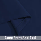 Yakamok Navy Blue Room Darkening Window Curtains 52x36 Inch for Kitchen