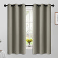 Yakamok Room Darkening Curtains 42x63 inch Length Taupe-Living Room