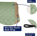 PureFit Reversible Quilted Sofa Cover, Water Resistant Slipcover Furniture Protector, Washable Couch Cover with Non Slip and Elastic Straps for Kids, Dogs, Pets (Recliner, Sage Green/Ivory)