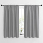 NICETOWN Short Curtains for Small Window - Home Decoration Thermal Insulated Rod Pocket Blackout Blinds & Drapes for Small Windows (Silver Grey, 2 Panels, W42 x L54 -Inch)
