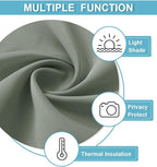 RYB HOME Short Blackout Curtains for Bedroom, Room Darkening Insulated