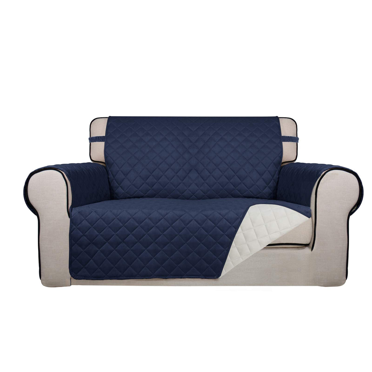 PureFit Reversible Quilted Couch Covers for Dogs Loveseat Sofa Cover 46.5”