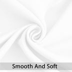 Yakamok White Curtains 63 Inch Length Room Darkening Grommet Light Blocking Thermal Insulated Blackout Window Curtain for Bedroom Living Room 52" W x 63" L (Set of 2 Panels,Pure White)