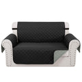 Luxshare Home Reversible 45" Small Loveseat Sofa Covers, Black/Grey