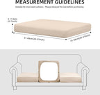 Outdoor Cushion Covers Set,14PCS Patio Furniture Couch Seat Slipcovers, Replacement for Sofa Sectional Chair(Cover，Only)