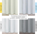 NICETOWN Easy Care Solid Thermal Insulated Grommet Room Darkening Curtains/Drapes for Bedroom (2 Panels, 42 by 84, Light Grey-Greyish White)