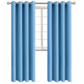 BGment Sky Blue Room Darkening Curtains 95 Inch for Living Room - 2 Panels