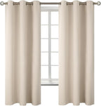 BGment Champagne Curtains 63 Inch Long - Wedding & Party Backdrop Drapes Elegant Room Darkening Thermal Insulated Window Treatments for Birthday Home Decor, Set of 2 Panels, 42 x 63 Inch