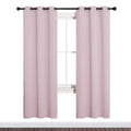 NICETOWN Blackout Curtain Panels for Girls Room, Nursery Essential Thermal Insulated Solid Grommet Top Blackout Drapes (Lavender Pink, 1 Pair, 34 x 72 inches)