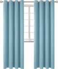 BGment Room Darkening Curtains 108 Inches Long - Grommet Thermal Insulated Drapes Window Treatment Curtains for Bedroom, 2 Panels, 52 x 108 Inch, Greyish Blue