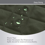 Easy-Going Reversible Loveseat Couch Cover for 2 Cushion Couch Sofa Cover for Dogs Water Resistant Furniture Protector with Foam Sticks Elastic Straps for Pet (Loveseat, Army Green/Beige)