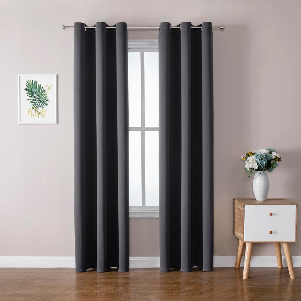 ChrisDowa Blackout Curtains for Bedroom and Living Room 72 Inches Long