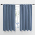 NICETOWN Blackout Curtains for Bedroom, Blackout Curtain Panels, Window Treatment Energy Saving Thermal Insulated Solid Rod Pocket Blackout Drapes/Draperies (Stone Blue, 1 Pair, 42 by 48-inch)