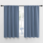 NICETOWN Blackout Curtains for Bedroom, Blackout Curtain Panels, Window Treatment Energy Saving Thermal Insulated Solid Rod Pocket Blackout Drapes/Draperies (Stone Blue, 1 Pair, 42 by 48-inch)