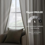 MIULEE Velvet Curtains 96 inches - Luxury Curtains for Bedroom Living Room Thermal Insulated Super Soft Room Darkening Window Drapes Rod Pocket & Back Tab, White, W52 x L96 inches, 2 Panels