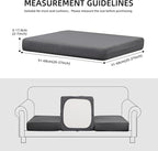 Outdoor Cushion Covers Set,14PCS Patio Furniture Couch Seat Slipcovers, Replacement for Sofa Sectional Chair(Cover，Only)