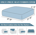 Couch Cushion Cover Seat Cushion Cover Stretch Armchair Cover Separate Sectional Sofa Slipcovers Furniture Protector(1 Piece for Seat or Sofa Backrest, Blue)