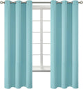 BGment Baby Blue Blackout Curtains for Bedroom 63 Inch Long - 2 Panels