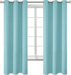BGment Baby Blue Blackout Curtains for Bedroom 63 Inch Long - 2 Panels