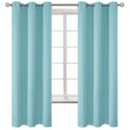 BGment Baby Blue Blackout Curtains for Bedroom 63 Inch Long - 2 Panels