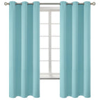 BGment Baby Blue Blackout Curtains for Bedroom 63 Inch Long - 2 Panels