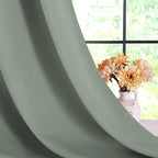NICETOWN Rustic Kitchen Curtains Country Grommet for Small Windows