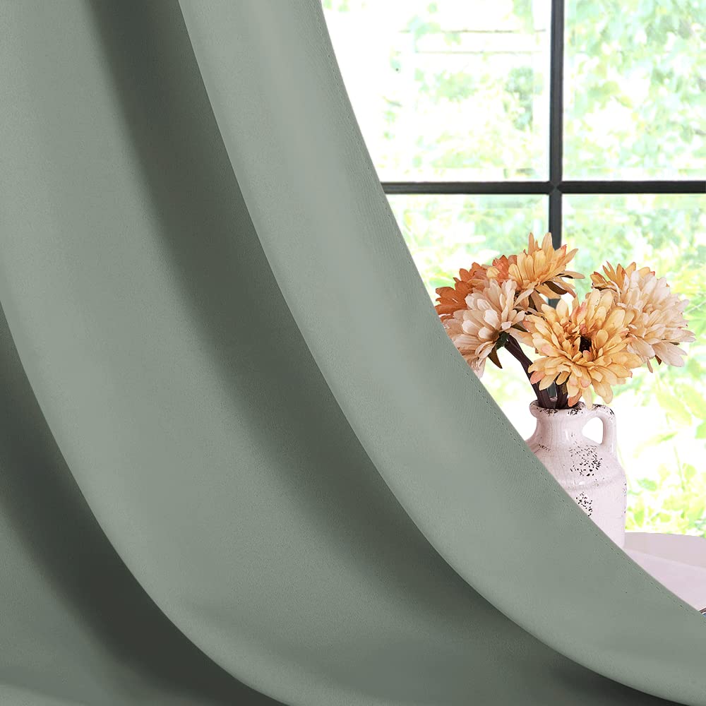 NICETOWN Rustic Kitchen Curtains Country Grommet for Small Windows