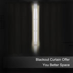 LEMOMO Blackout Curtains 52 x 45 inch/Beige Curtains Set of 2 Panels/Thermal Insulated Room Darkening Bedroom Curtains
