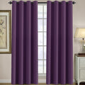 H.VERSAILTEX Preminum Blackout Curtains for Living Room/Patio Door Thermal Insulated Window Treatment Curtain Panels for Bedroom, Girls Bedroom Curtains - 52 x 96 in Long , Plum Purple (1 Panel)