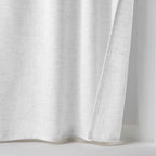MIULEE White Curtains 24 Inch Length 2 Panels, Soft Thick Linen Textured Semi Sheer Light Filtering Kitchen Window Curtains Over Sink Small Tier Curtains for Bathroom Window Back Tab Rod Pocket