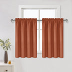 DWCN Short Blackout Curtains 42 x 36 Inch Long for Kitchen RV Bunk 2 Panels