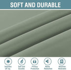 H.VERSAILTEX Blackout Curtain for Living Room Thermal Insulated Window Treatment Curtain 54 inch Length Energy Saving Solid Grommet Top Blackout Drape, One Panel, Cyan, 52" W x 54" L