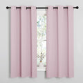 NICETOWN Blackout Draperies Curtains for Girls Room, Nursery Essential Thermal Insulated Grommet Blackout Panels (Lavender Pink, 1 Pair, 34" x 54")