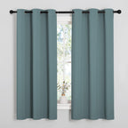 NICETOWN Grey Blackout Curtains for Bedroom 42" Wide x 63" Long 2 Panels