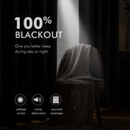 MIULEE 100% Blackout Linen Curtains for Bedroom 52x100 Inches Natural Beige