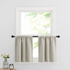 RYB HOME Cafe Curtains 24 inch Length, RV Camper Window Curtains