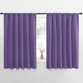 NICETOWN Blackout Curtains for Bedroom, Blackout Curtain Panels, Lilac Purple, 1 Pair, 62 by 63-inch, Window Treatment Energy Saving Thermal Insulated Solid Rod Pocket Blackout Drapes/Draperies
