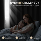 Joydeco Long Blackout Curtains for Bedroom 108 Inch 2 Panels with Grommet