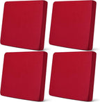 Newwiee Set of 4 Stretch Patio Cushion Covers Sofa Couch Seat Chair Slipcovers Cushion Cover Replacement Furniture Protector for Pets Washable(Burgundy,Seat Cover,Solid)