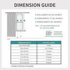 Joydeco Blackout Curtains 90 Inches Long 2 Panels Set, Thermal Insulated Long Curtains& Drapes 2 Burg, Room Darkening Drapes for Bedroom Living Room (Greyish White, W37 x L90 Inch)