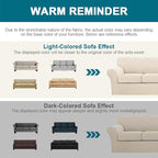 Turquoize 4 Piece Sofa Covers For 3 Cushion Couch Sofa Slipcover Soft Couch Cover For Dogs-Washable Sofa Furniture Covers With 3 Individual Large Cushion Covers Feature Fabric (XL Sofa,Biscotti Beige)