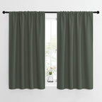 NICETOWN Bedroom Curtains Blackout Draperies - All Season Thermal Insulated Solid Rod Pocket Top Blackout Curtains/Drapes for Kid's Room (Dark Mallard, 1 Pair, 42 x 54 Inch)